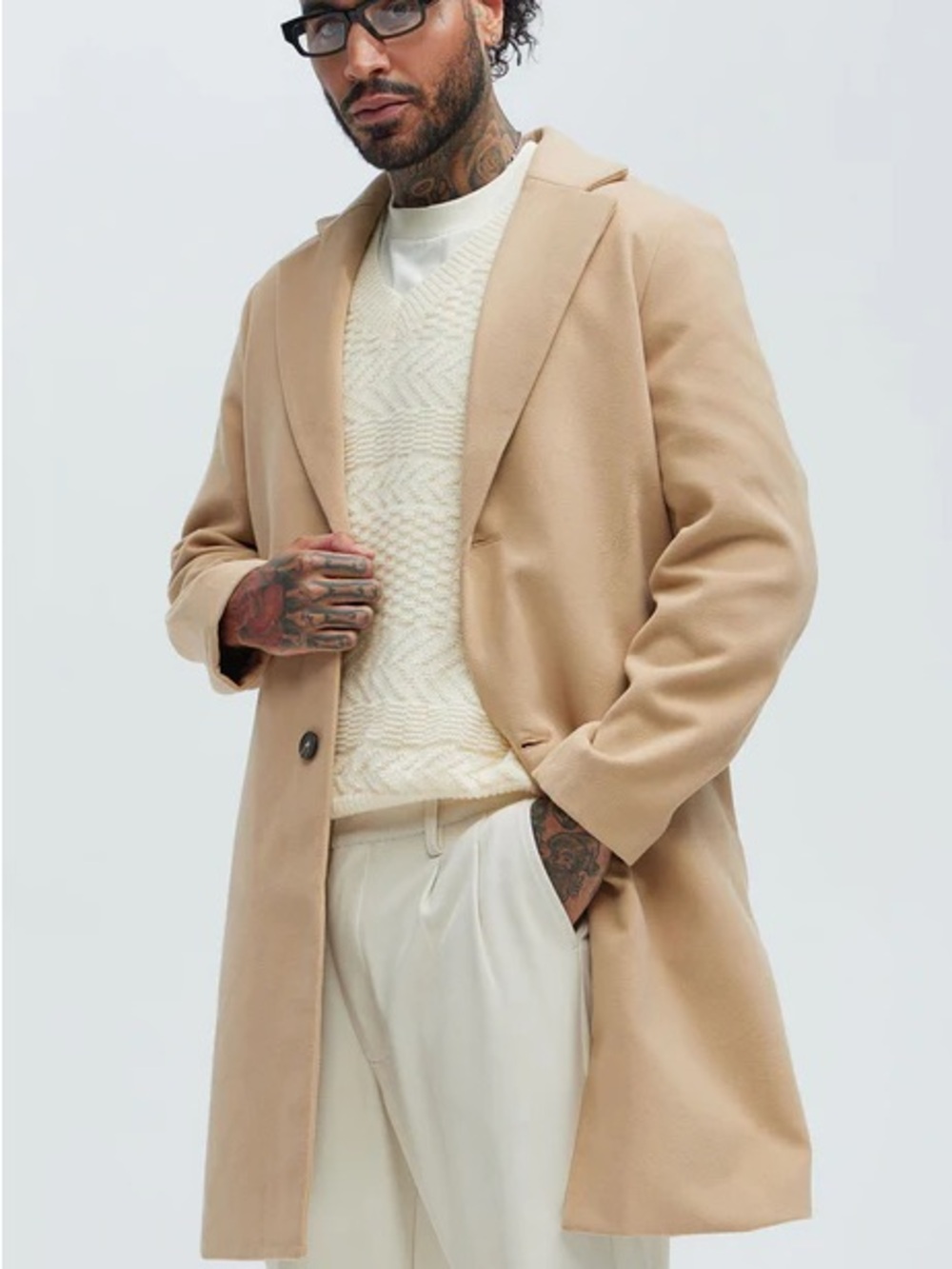 Fashion Nova Men Oversized Long Coat – Men's 3XL
